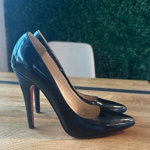 Christian Louboutin Shiny Black Heels